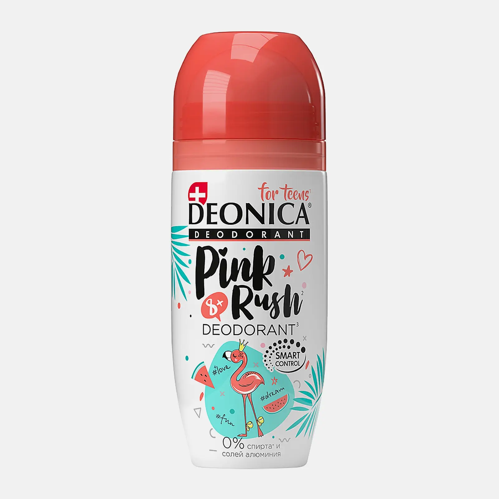 Дезодорант антиперспирант для подростков Pink Rush шариковый Deonica 50мл