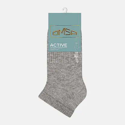 Серые носки женские укороченные р.35-38 Omsa Active