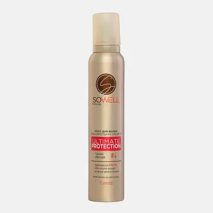Мусс для укладки волос сильная фиксация Sowell Ultimate Protection 200мл
