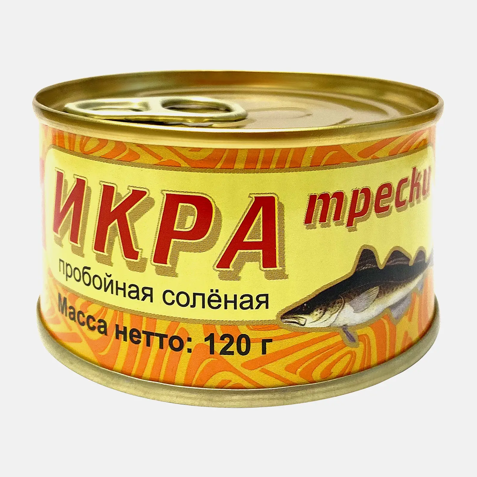 Икра трески соленая 120г