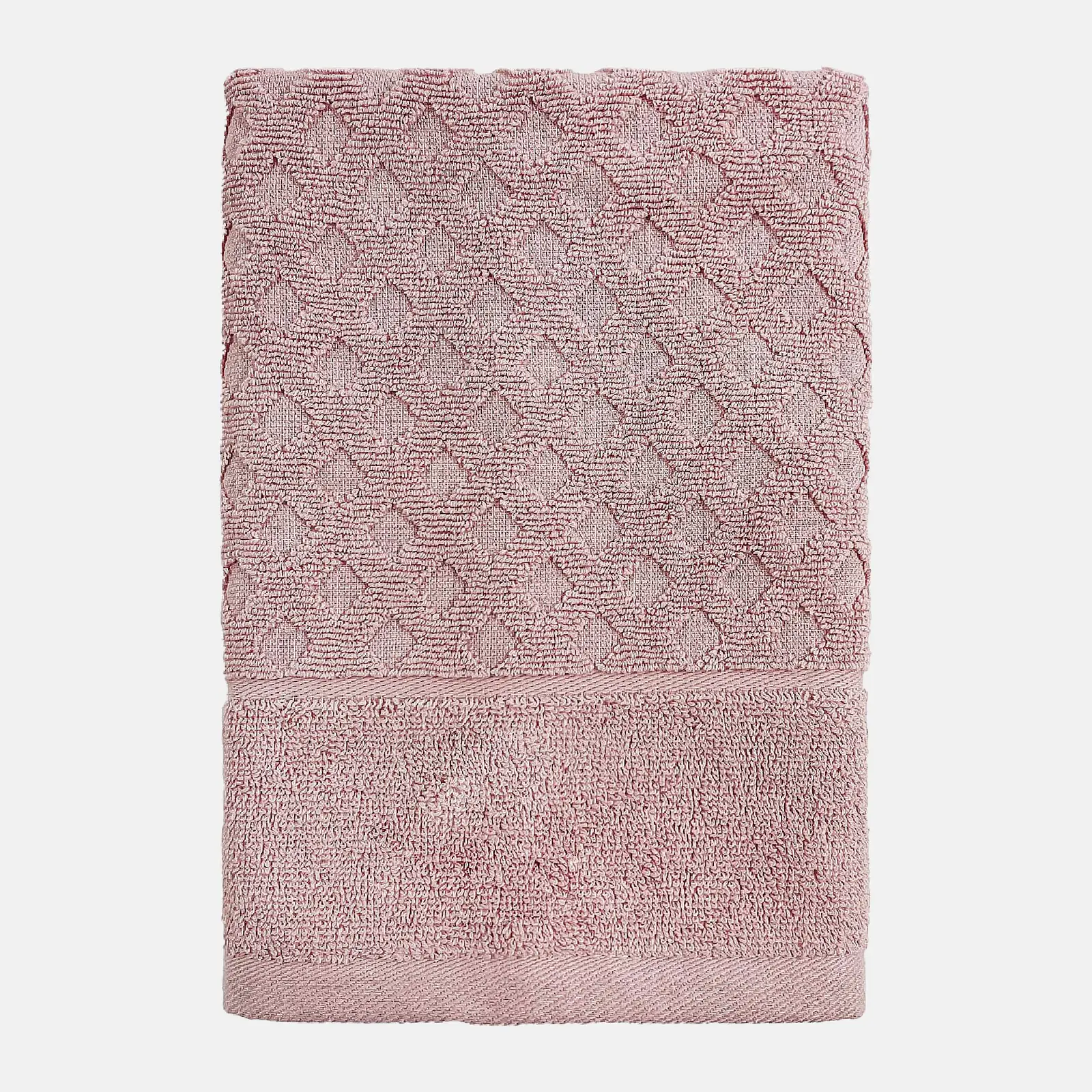 Полотенце Wellfort махровое жаккард розовое 50*80см