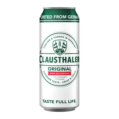 Изображение товара Светлое пиво фильтрованное безалкогольное Clausthaler 500мл