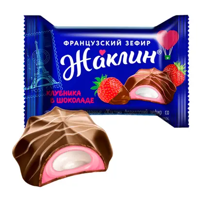 Изображение товара Зефир Клубника в шоколаде Жаклин