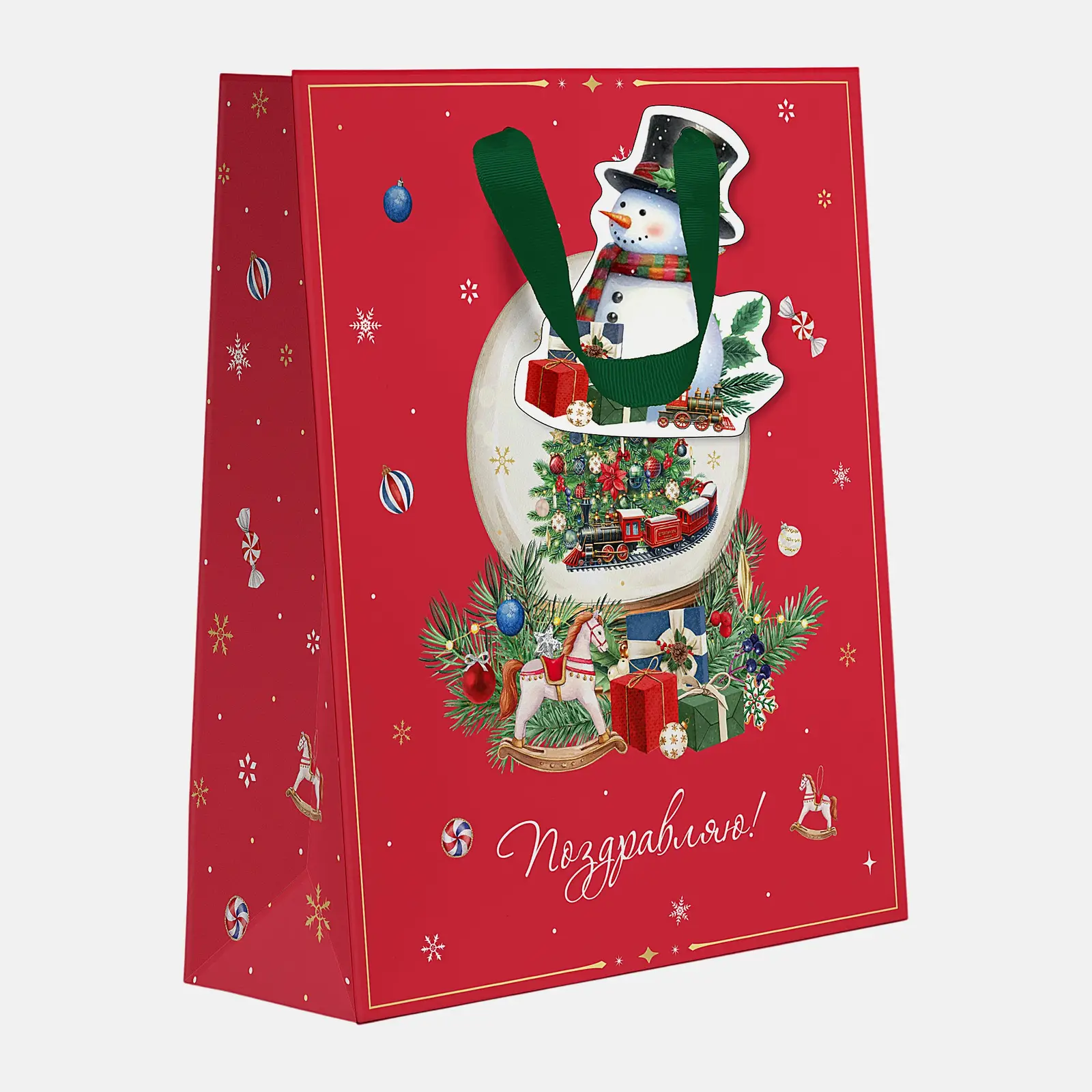 Подарочный пакет New Years Joy Сити Хоум Трейд 41*31*10см в ассортименте - фото 3