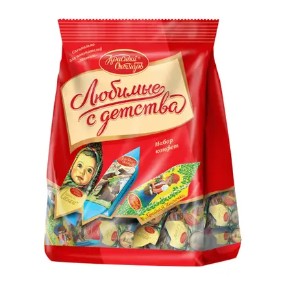 Изображение товара Конфеты Красный октябрь Любимые с детства 250г