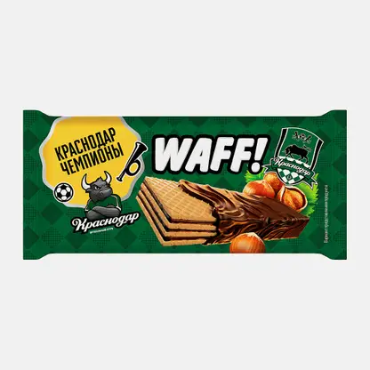 Вафельный батончик глазированный с начинкой пралине-фундук Waff 28г