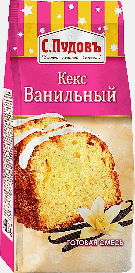 Смесь для выпечки С.Пудовъ Кекс ванильный 400г