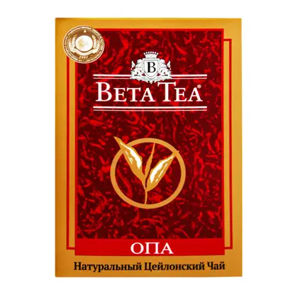 Изображение товара Чай черный Beta Tea байховый крупнолистовой 250г