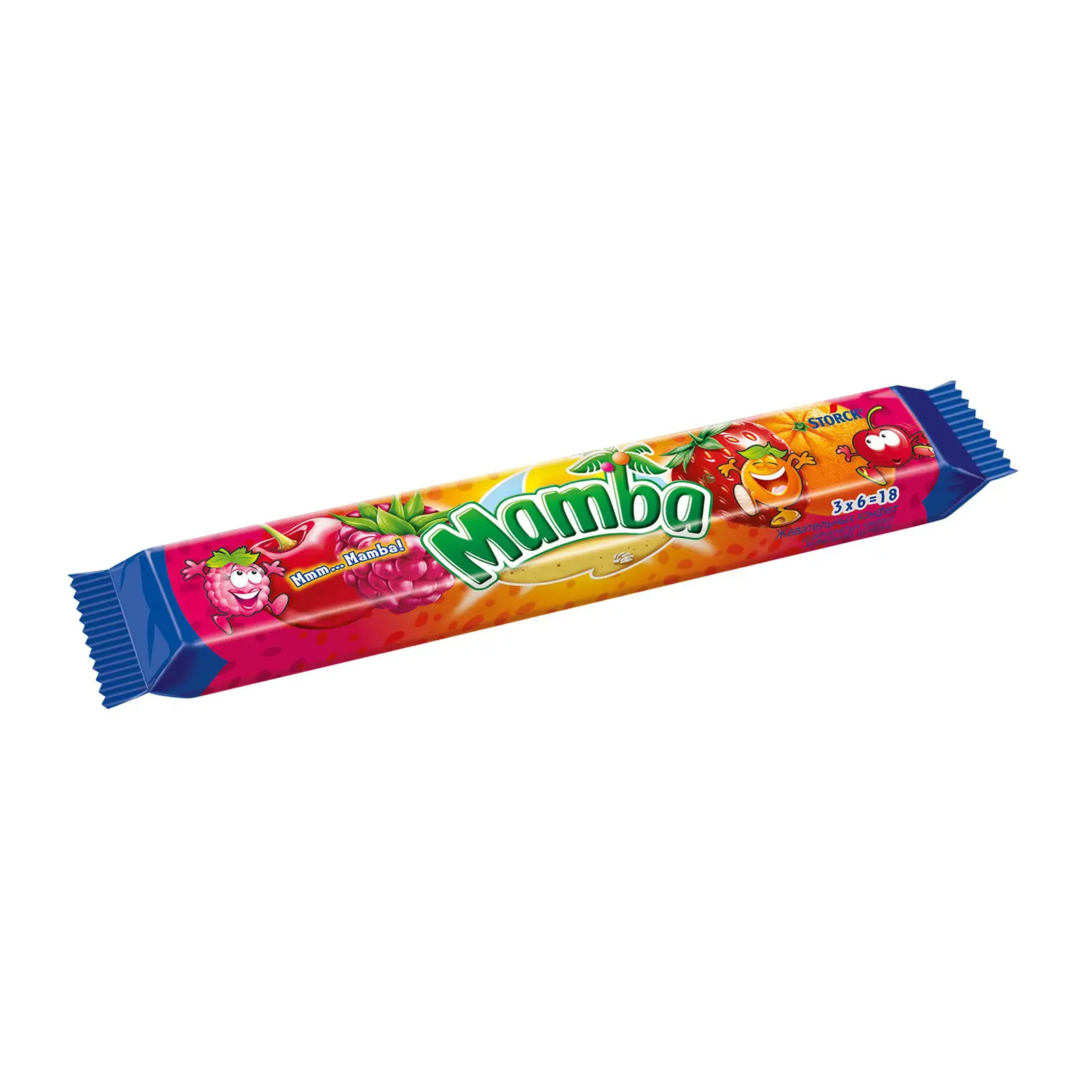 Изображение товара Конфеты жевательные Mamba со вкусом фруктов 79.5г