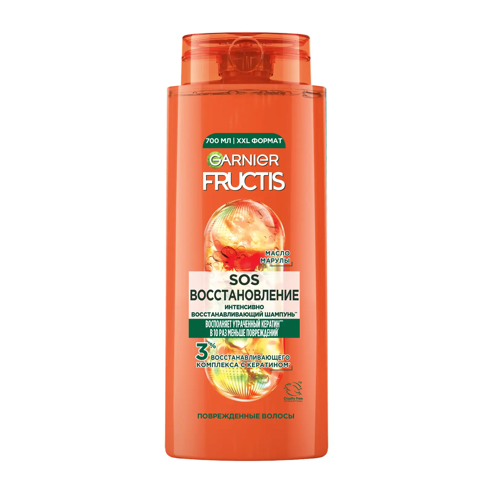 Шампунь Garnier Fructis Укрепляющий SOS Восстановление для поврежденных волос 700мл