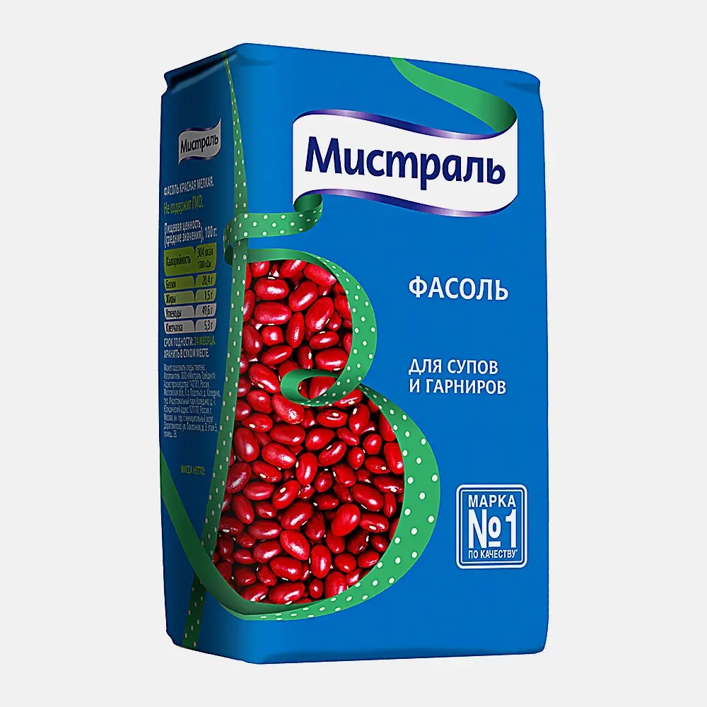 Изображение товара Фасоль красная Мистраль для гарнира и супа 450г - вкусный и полезный продукт