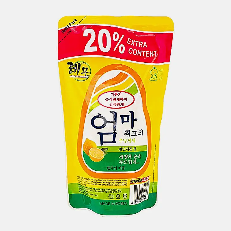 Изображение товара Концентрат-бальзам для мытья посуды фруктов овощей детских принадлежностей Mama Ultimate Лимон 600мл