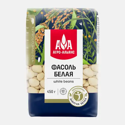Экстра фасоль Элитная белая 450г