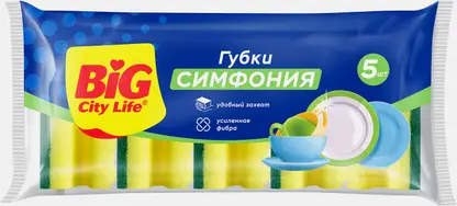 Губка для кухни Импэкс Симфония 5шт