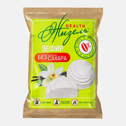 Зефир ванильный без сахара Жизель 130г