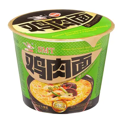 Изображение товара Лапша быстрого приготовления со вкусом курицы Simeite 100г