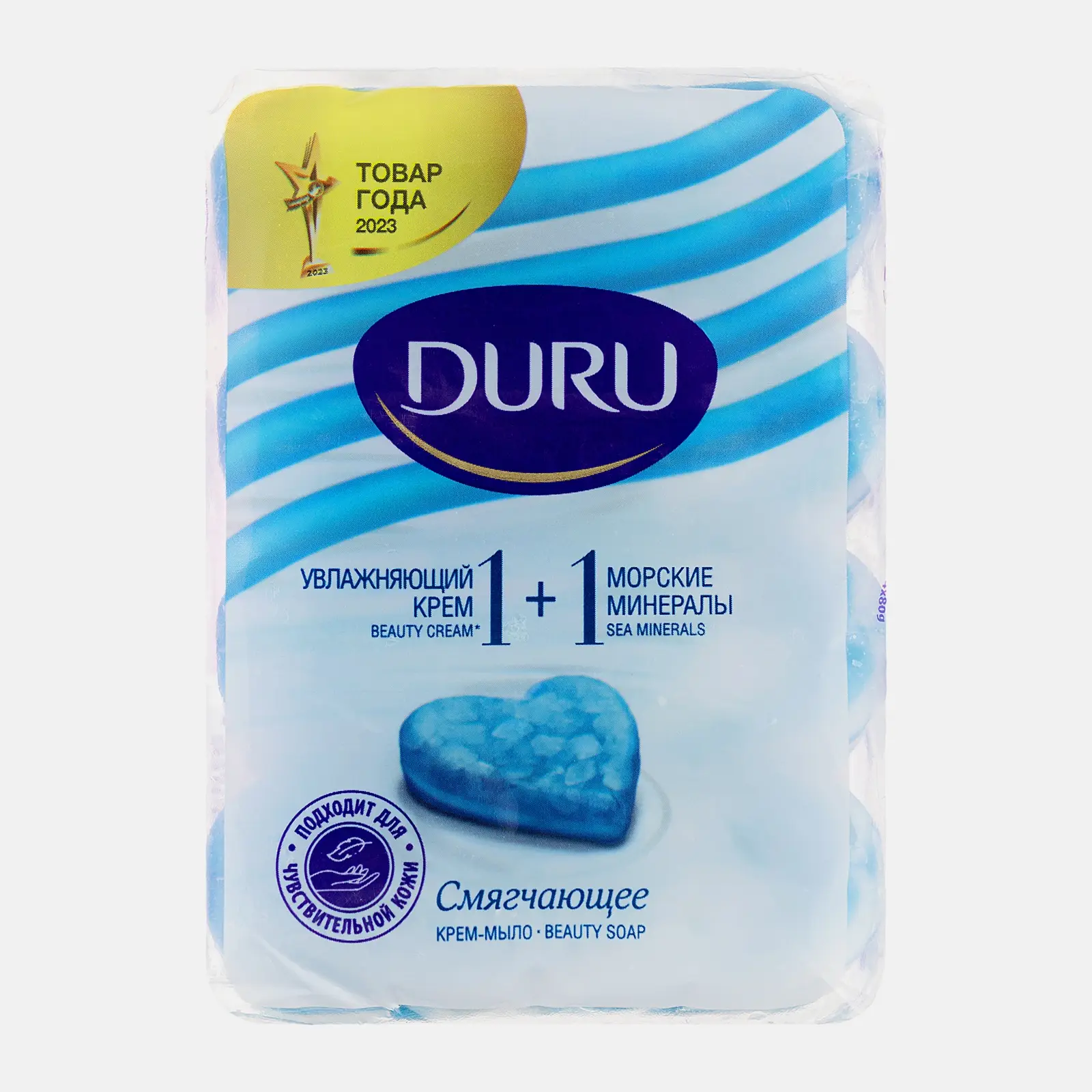 Изображение товара Мыло Duru 1 + 1 Soft Sensations Крем и морские минералы 4*80г