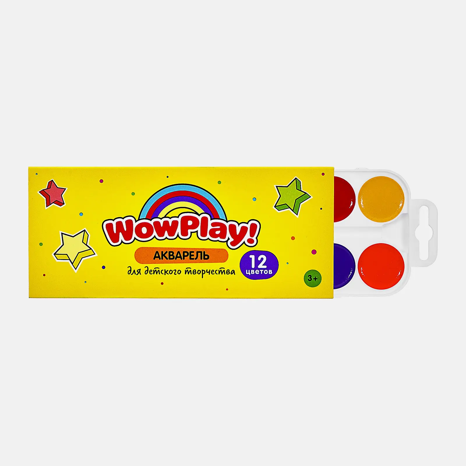 Акварель Wow Play медовая 12 цветов - фото 2