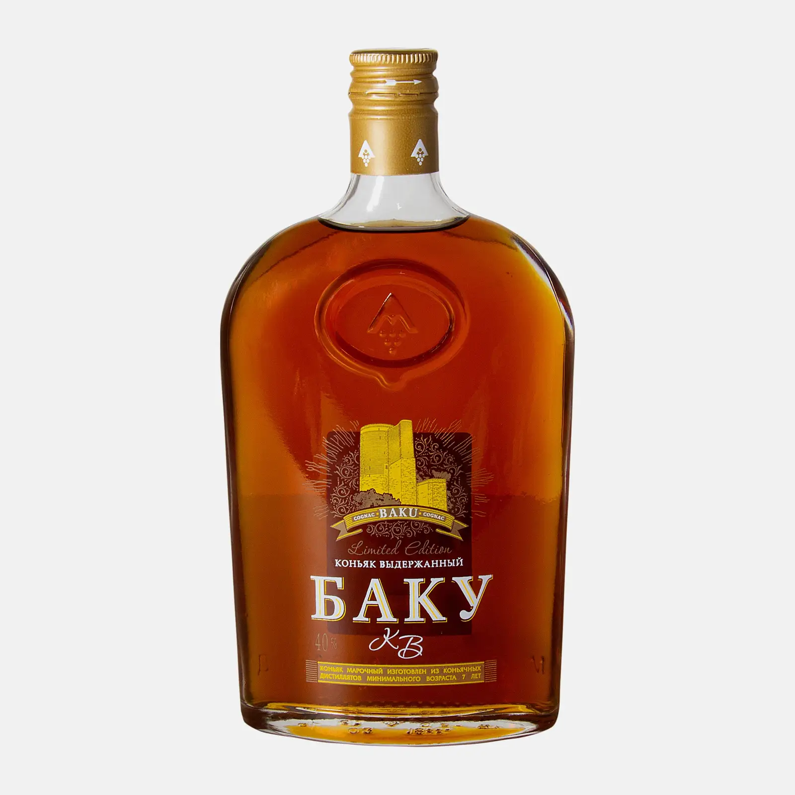 Изображение товара Коньяк Баку выдержанный КВ 40% 500мл стеклянная бутылка