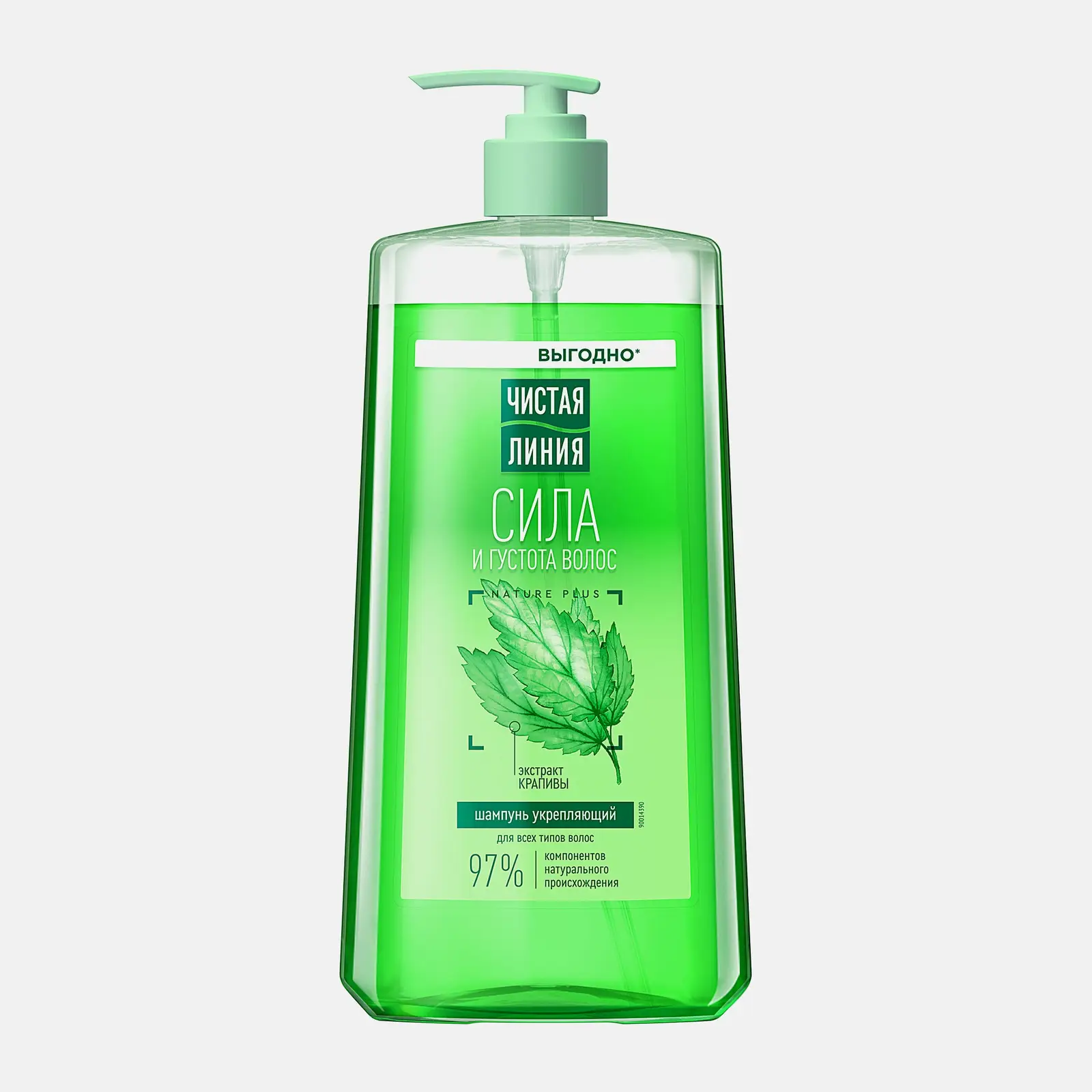 Изображение товара Укрепляющий шампунь для всех типов волос Чистая Линия 1л натуральный уход