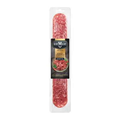 Изображение товара Колбаса Испанская Мраморная сырокопченая нарезка Eat Meat Premium 70г Изображение товара Колбаса Испанская Мраморная сырокопченая нарезка Eat Meat Premium 70г