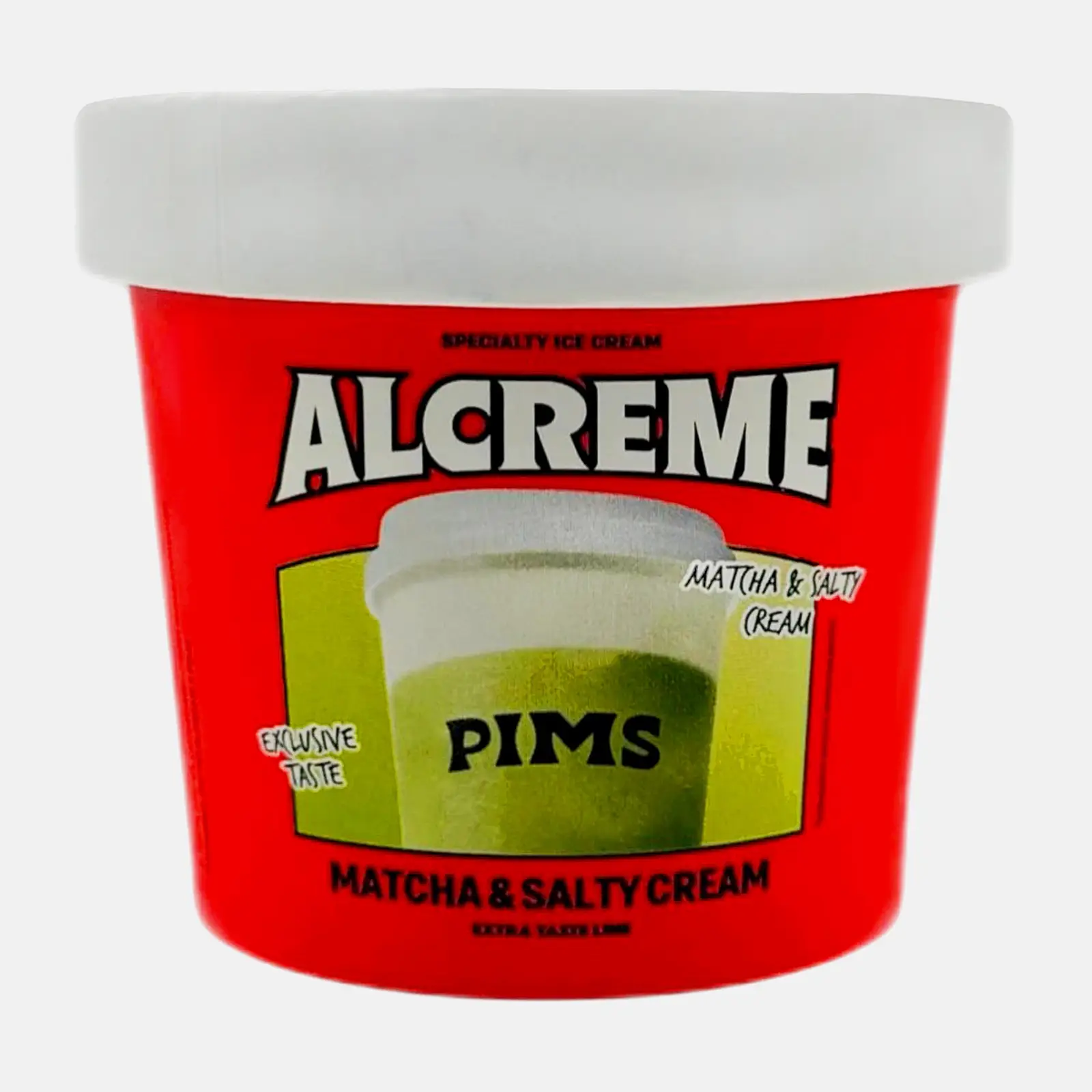 Изображение товара Мороженое Matcha Salty Cream 75г Alcreme x Pims натуральный вкус