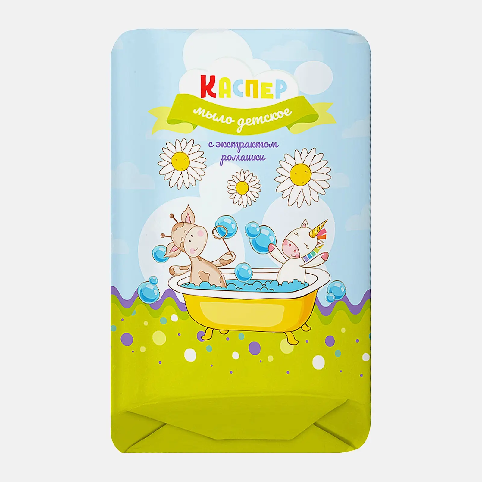 Мыло Каспер детское экстракт ромашки 90г в ассортименте