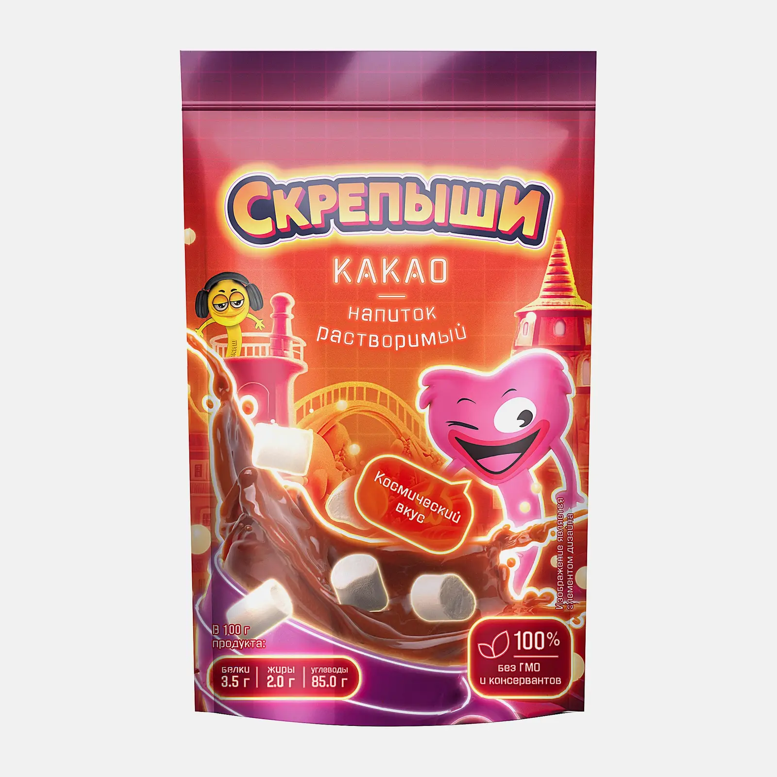 Изображение товара Растворимый какао-напиток Скрепыши 200г с героической упаковкой