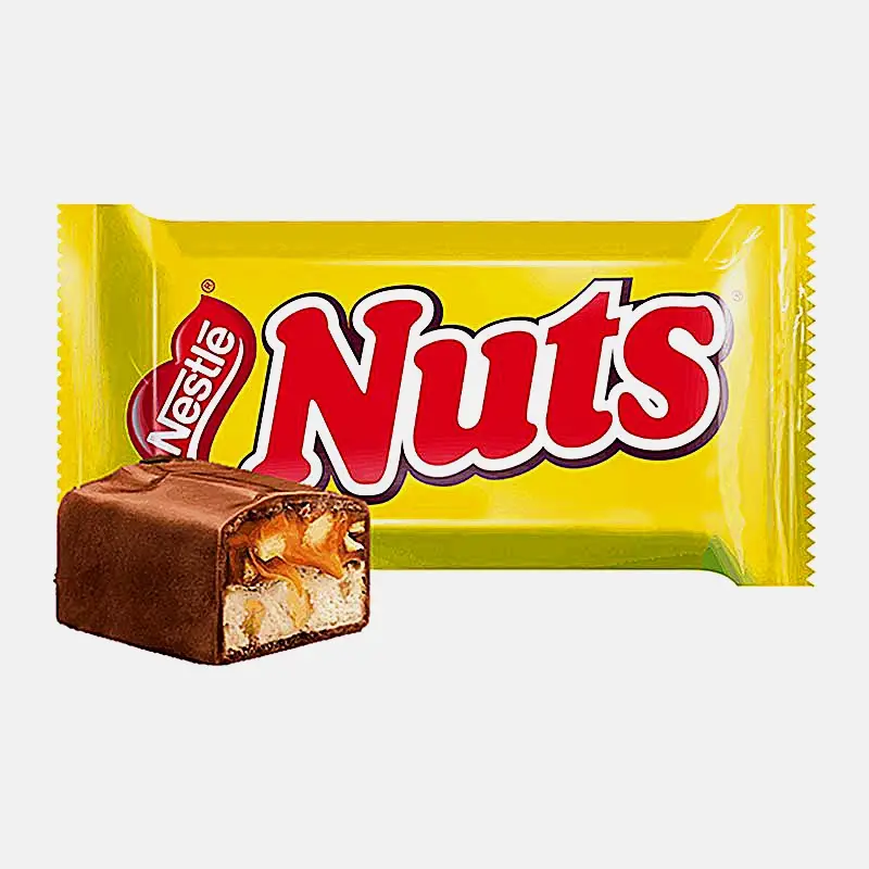 Шоколадный батончик с фундуком Nuts 148г - фото 2 Шоколадный батончик с фундуком Nuts 148г - фото 2