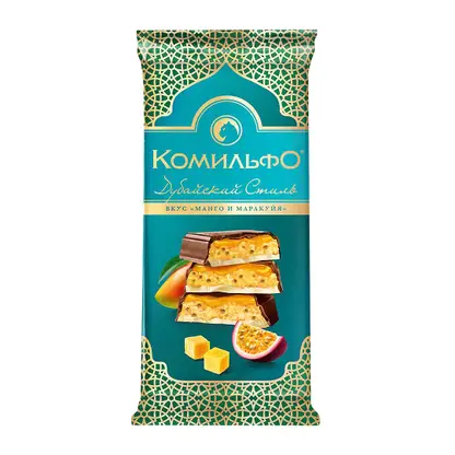 Изображение товара Шоколад молочный Комильфо со вкусом манго и маракуйи 200г