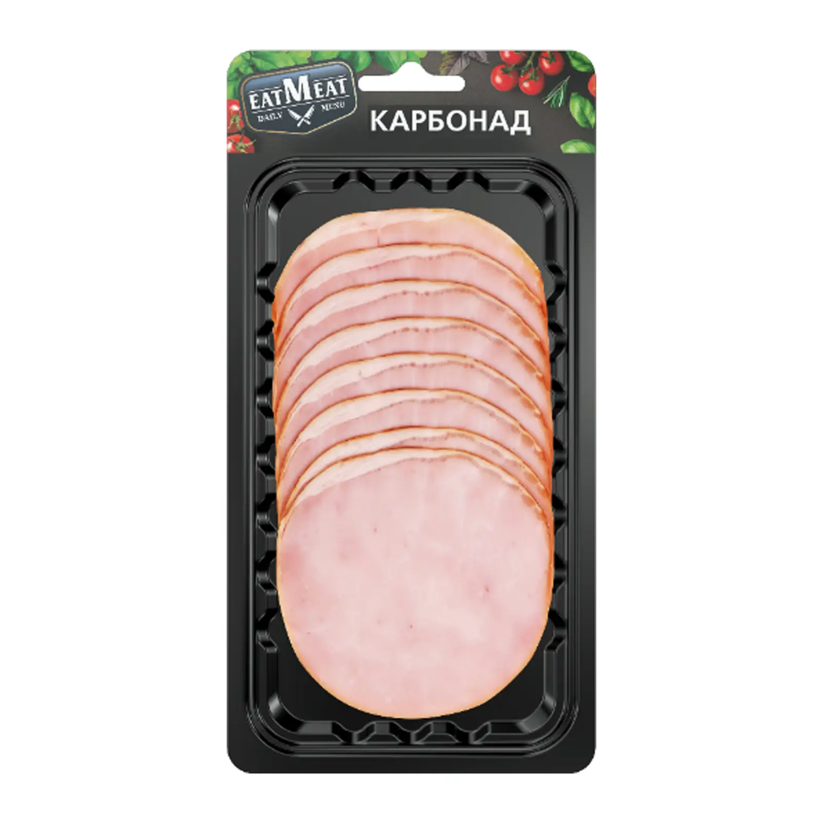 Изображение товара Карбонад EatMeat варено-копченый нарезка 100г
