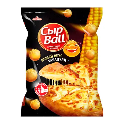 Изображение товара Кукурузные шарики Сыр Ball вкус хачапури 140г