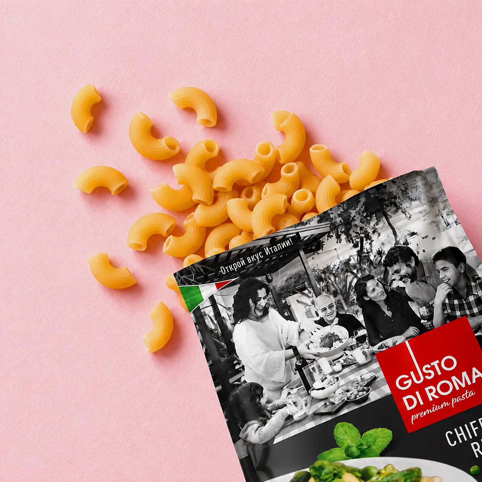 Макароны Gusto Di Roma Chiffari Rigati Рожки 450г - фото 2 Макароны Gusto Di Roma Chiffari Rigati Рожки 450г - фото 2