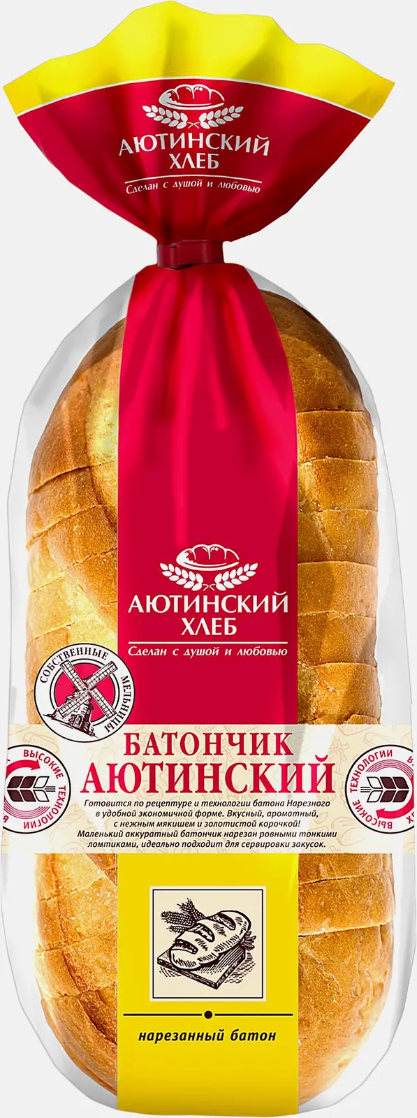 Батончик Аютинский нарезанный Аютинский хлеб 200г