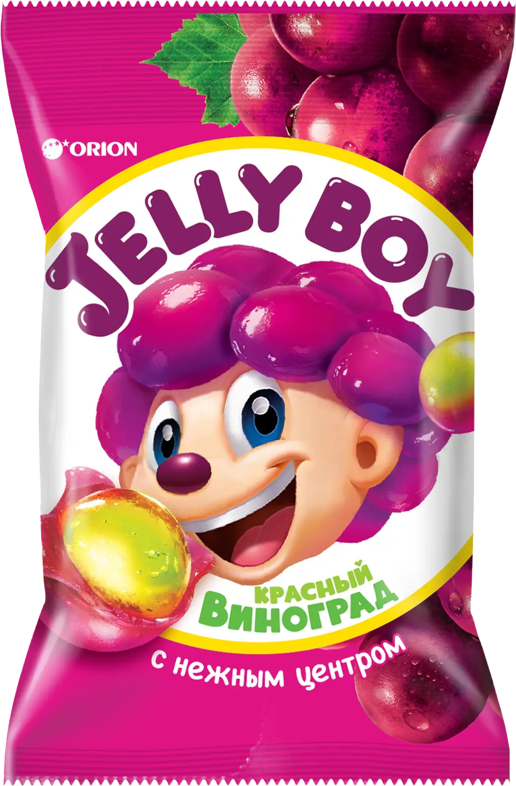 Мармелад Jelly Boy жевательный со вкусом винограда 66г — в каталоге на  сайте сети Магнит | Краснодар