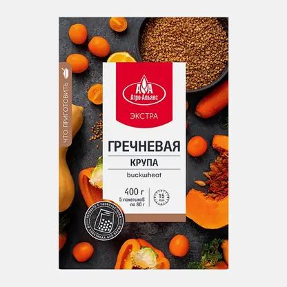 Крупа Агро-Альянс Гречневая ядрица 400г
