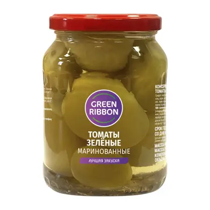 Изображение товара Томаты зеленые Green Ribbon 680г