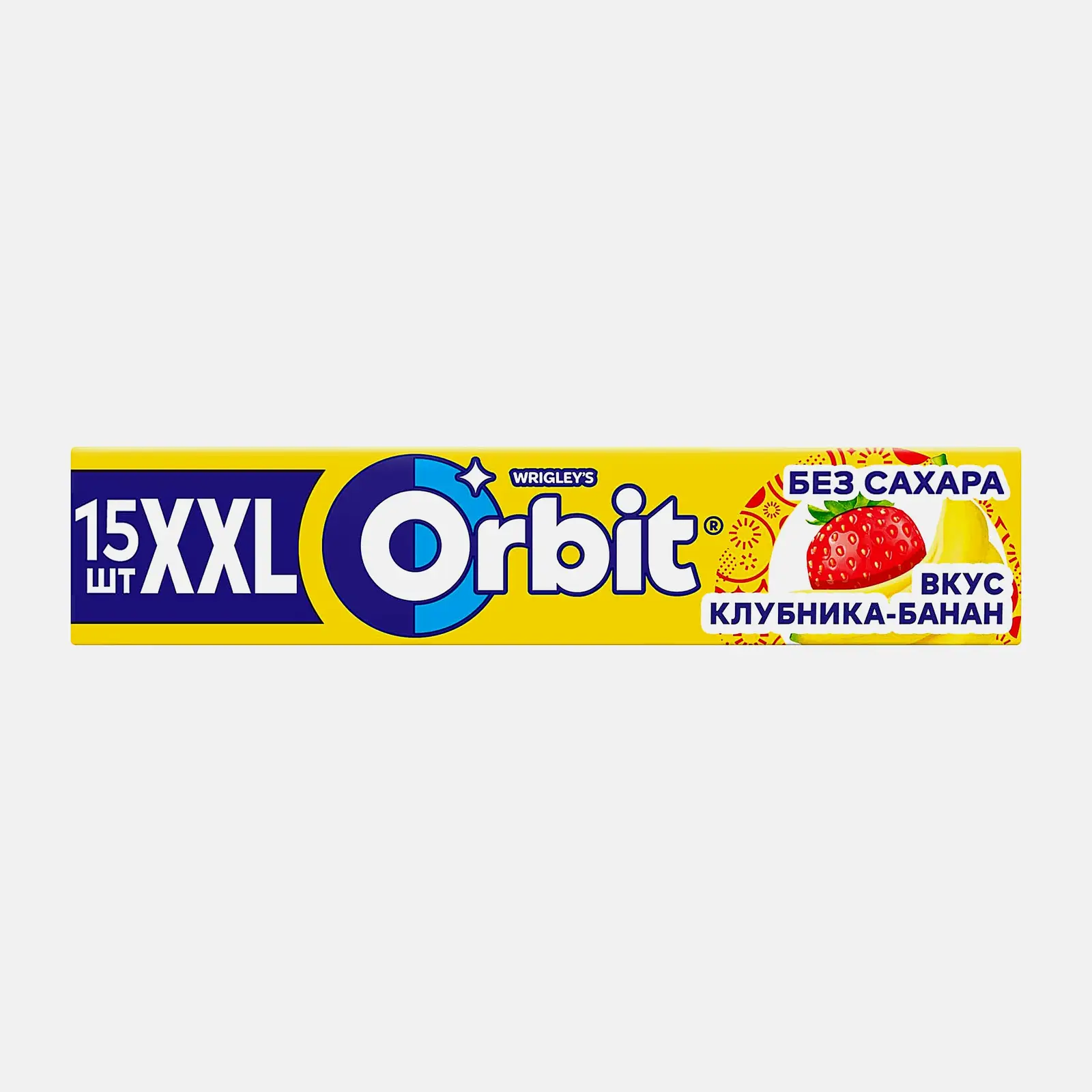Изображение товара Жевательная резинка Orbit XXL Клубника-банан без сахара 20.4г
