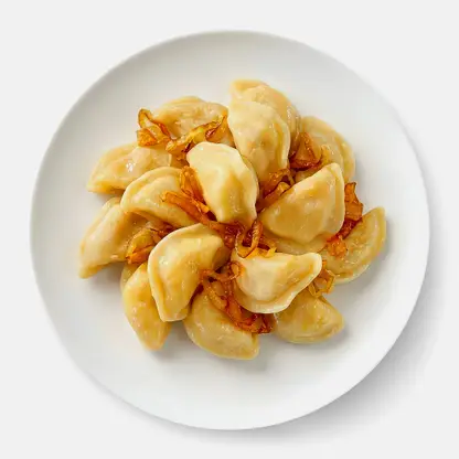 Вареники с картофелем и жареным луком