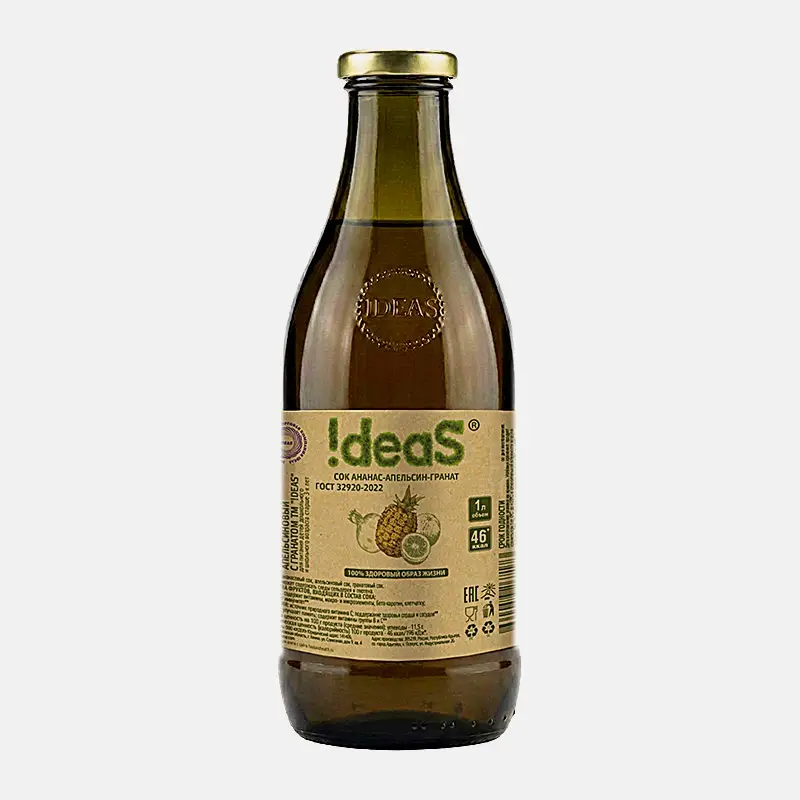 Детокс-сок Ideas ананас-апельсин-гранат 1л