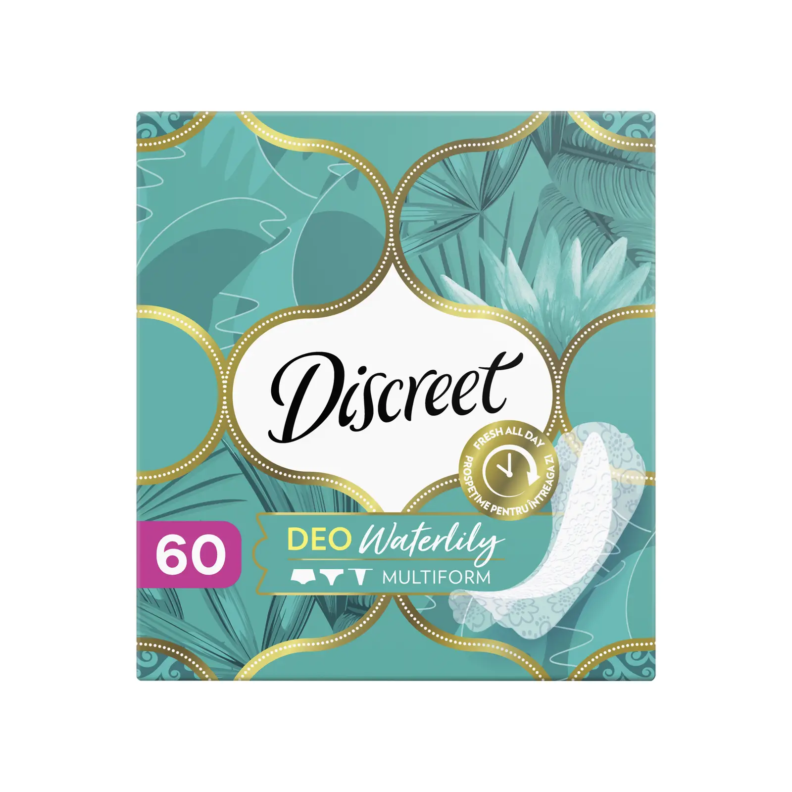 Прокладки Discreet Deo Water Lily Multiform ежедневные 60шт