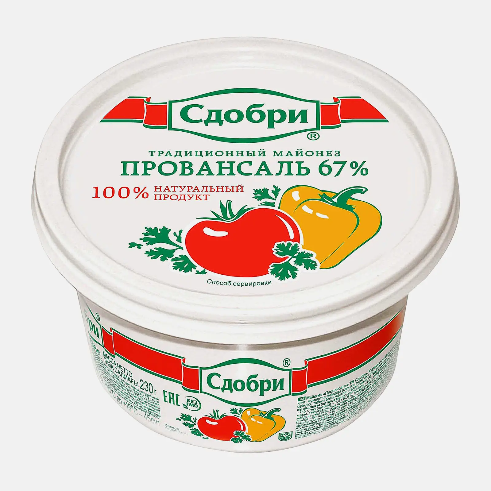 Майонез Сдобри Провансаль 67% 230г Майонез Сдобри Провансаль 67% 230г
