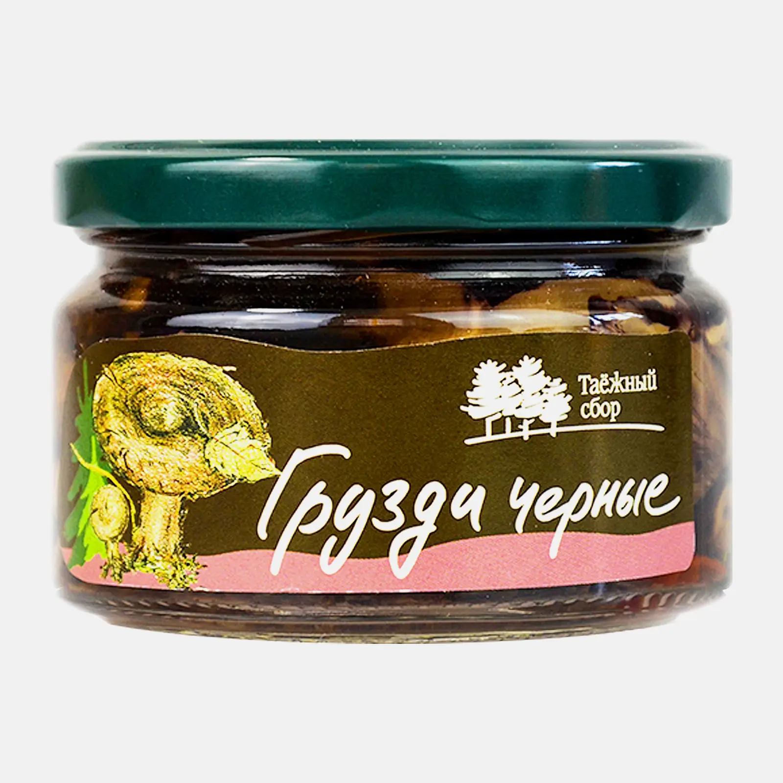 Грибы Таежный Сбор Грузди черные соленые 250г