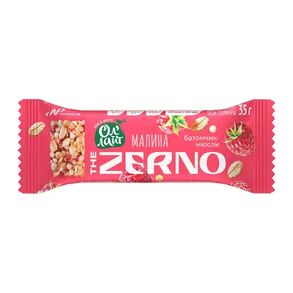 Изображение товара Батончик-мюсли Ол'лайт Zerno Малина 35г