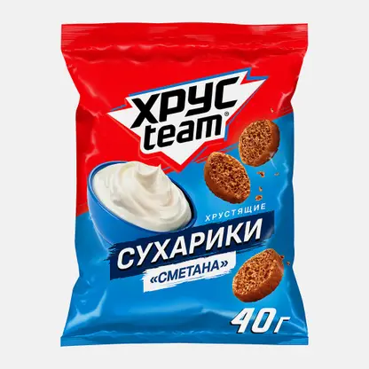 Сухарики Хрусteam Сметана 40г