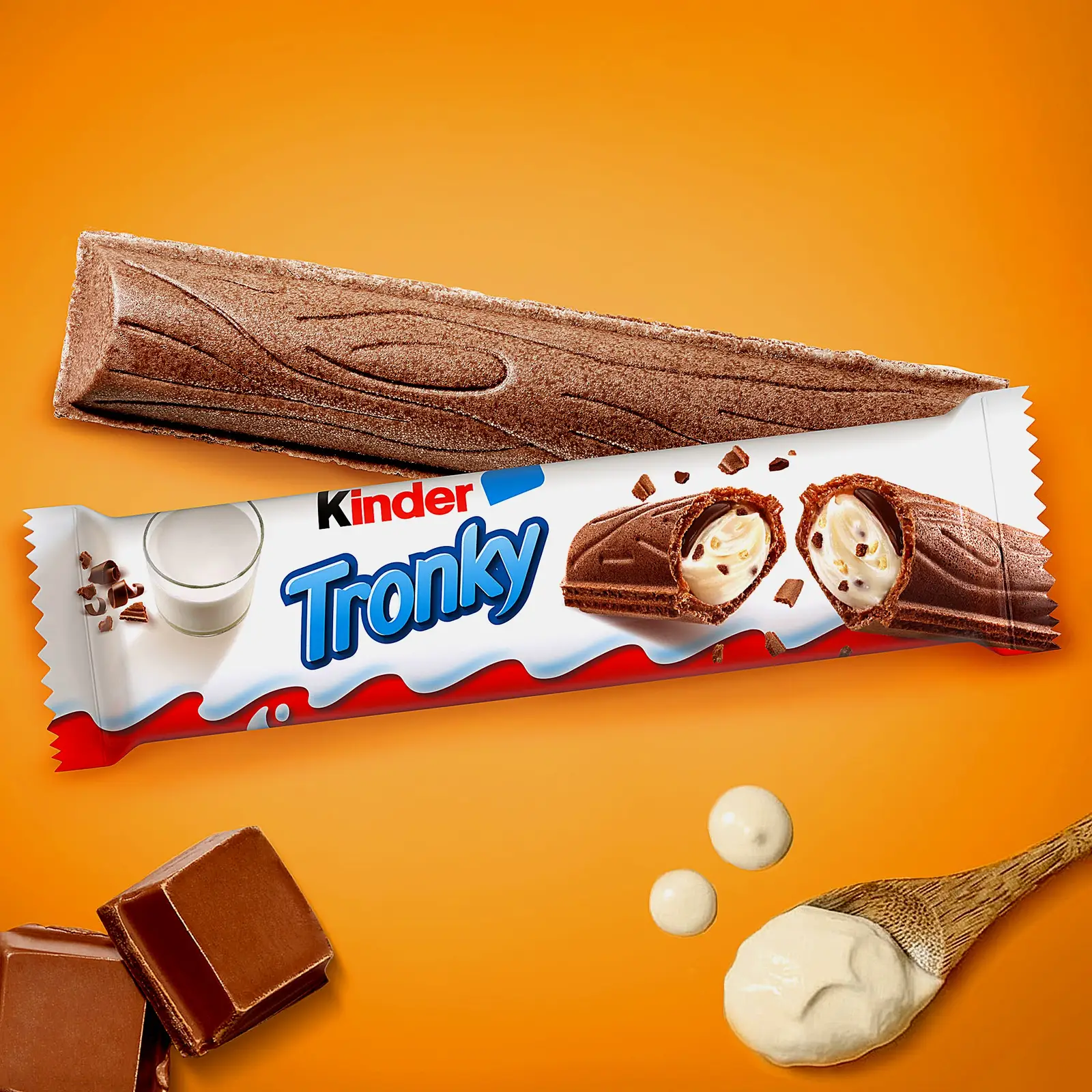 Вафельный батончик Тронки Kinder 18г