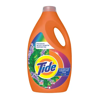 Изображение товара Средство жидкое для стирки Tide SMS Color с ароматом сибирских трав 2.535л