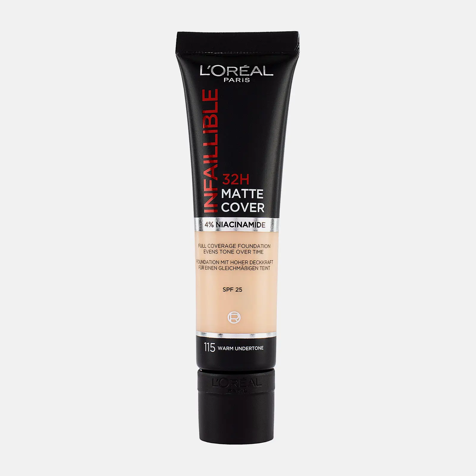Тональный крем L’Oréal Paris Infaillible ультраматирующий стойкий 32ч Матовое покрытие тон 115