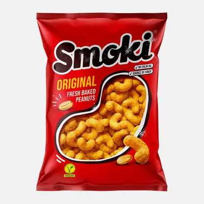 Снэки кукурузные с арахисом Smoki 50г