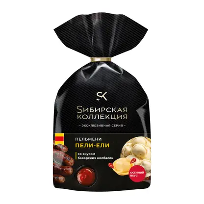 Изображение товара Пельмени со вкусом баварских колбасок Sибирская коллекция 700г